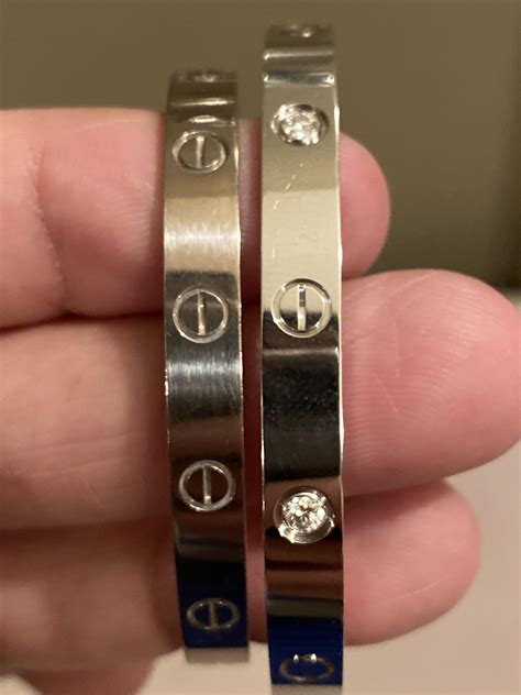 REAL vs Miss Chen Cartier LOVE bracelet detailed comparison 